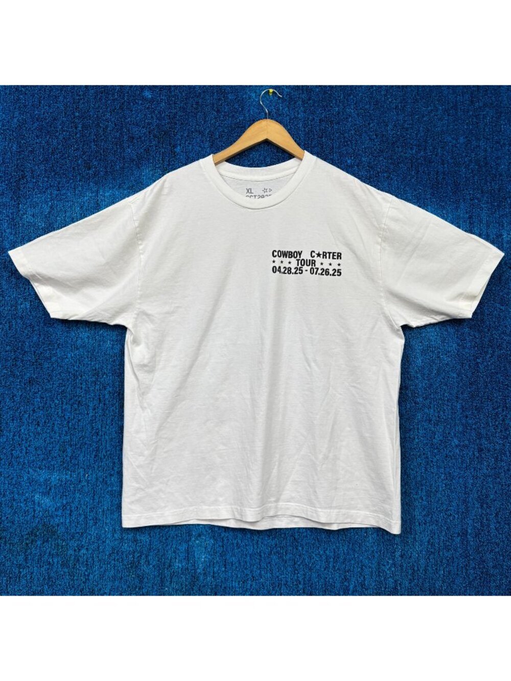 Beyonce Cowboy Carter Tour White T-Shirt Size Extra Large